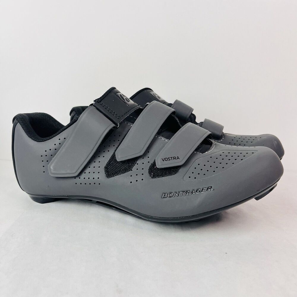 Bontrager Vostra Road Cycling Shoes Gray 3 Strap SPD Women US 9.5 EU 41
